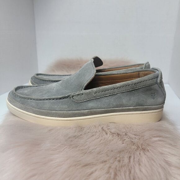 Frye Deck Venetian Suede Leather Slip On Men's Shoes Size 9.5 - Picture 3 of 9